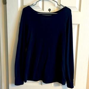 Check out the back! Cute long-sleeve cutout top from Express - like new!